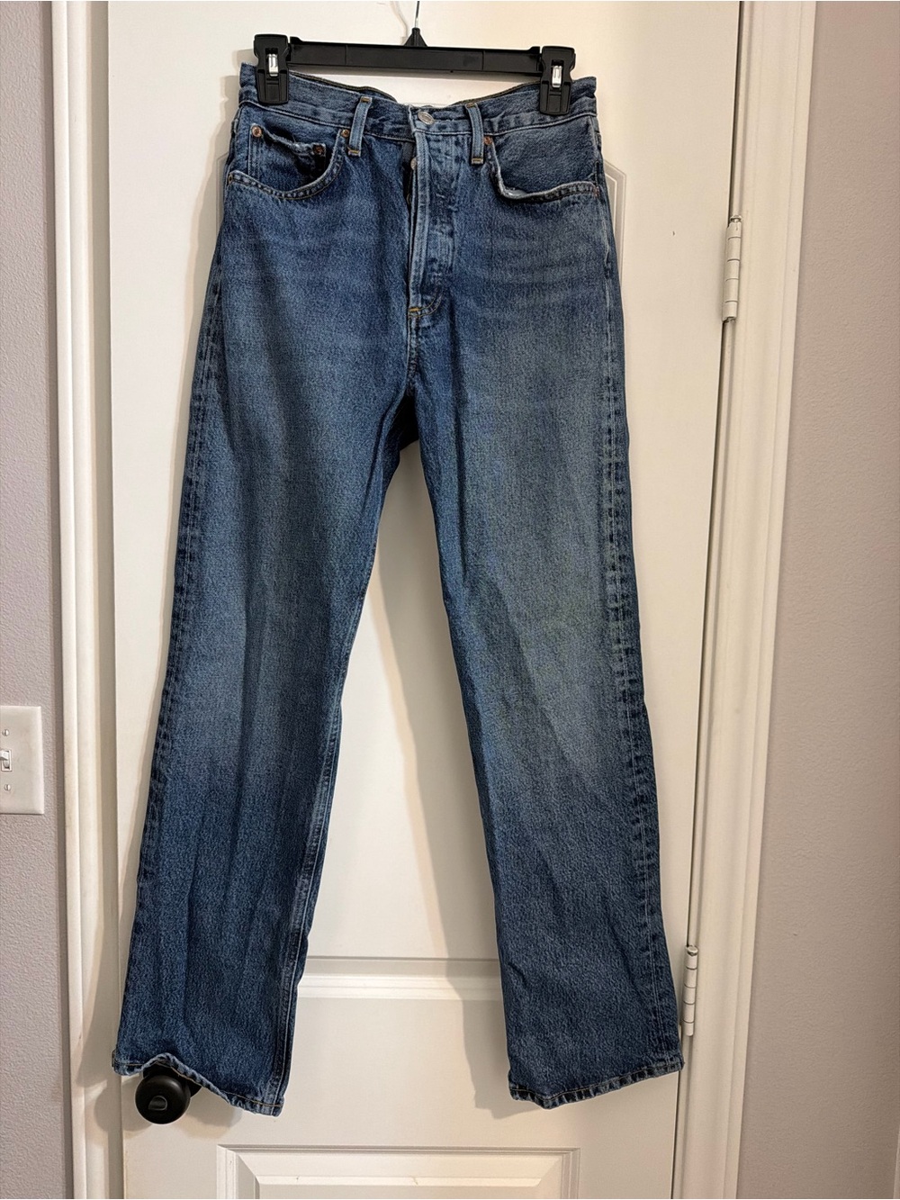 AGOLDE Fran Low Slung Easy Straight Jeans Size 24 - Picture 2 of 4